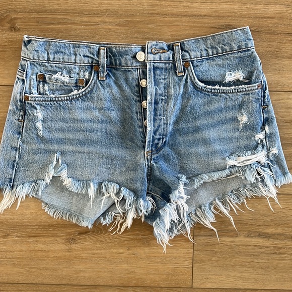 AGOLDE Parker Vintage Cutoff Shorts size 27 - Picture 2 of 4